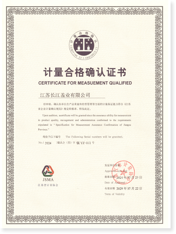 CERTIFIKÁT PRO MĚŘENÍ KVALIFIKOVANÝ
